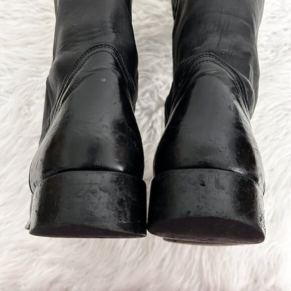 DAN POST MEN'S BLACK WESTERN COWBOY BOOTS ROPER CALF HEIGHT STYLE 26595 SIZE 10M - Picture 9 of 10